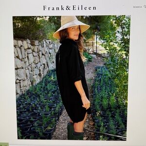 FRANK & EILEEN Mary Shirtdress Black Famous Denim